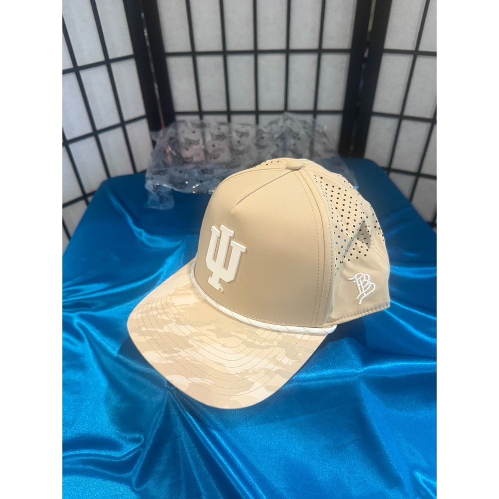 Banded Indiana Hoosiers Hat IU Camo Brim Perforated Snapback Cap NWT